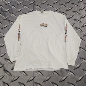 VTG Honolulu Surf Co Hawaii Long Sleeve T Shirt Size L Surfing North Shore Beach